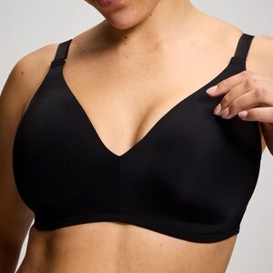 NWT SOMA Vanishing 360 Wireless Bra Black T-Shirt Bra 38C